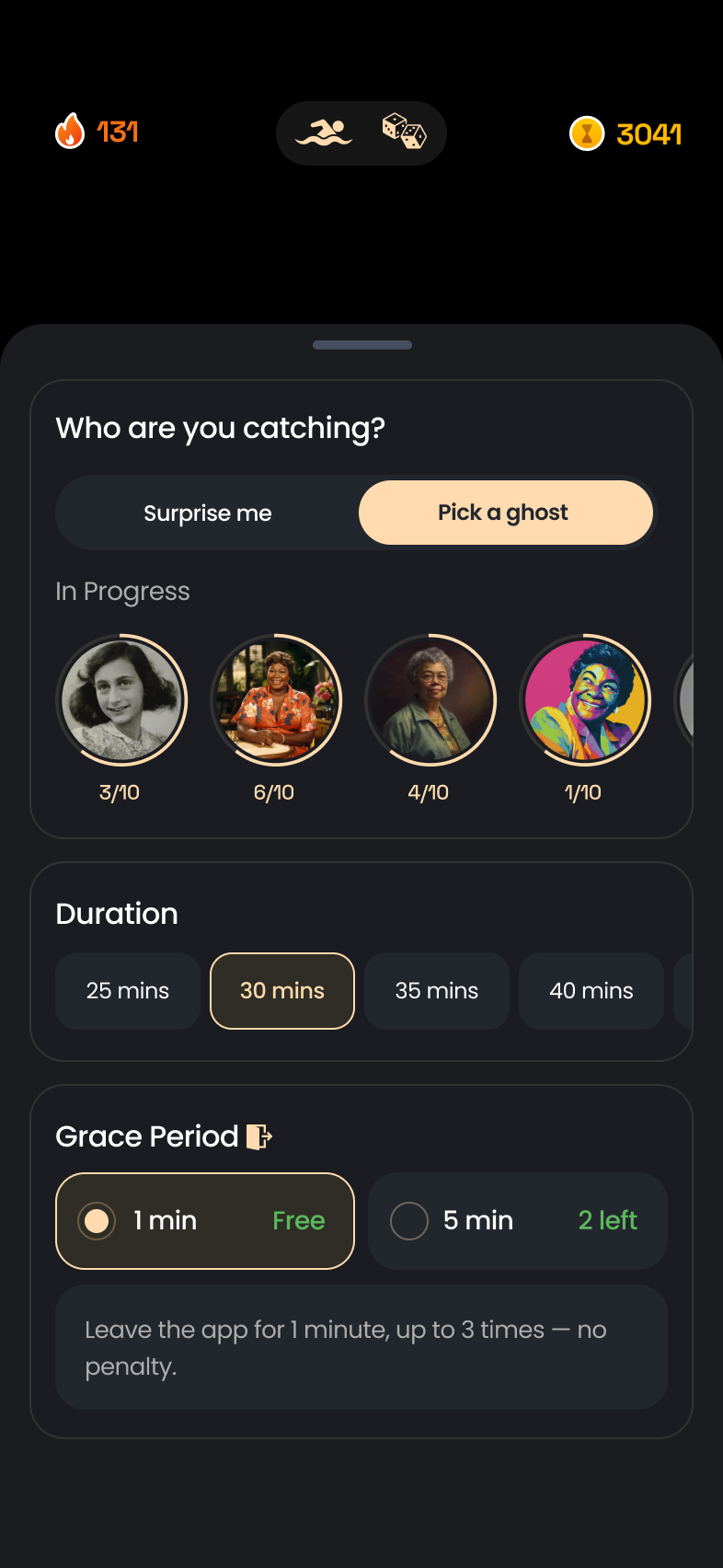 Pick a Ghost or Surprise me